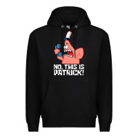 Black no this is patrick Premium Hoodie - linhVisuals