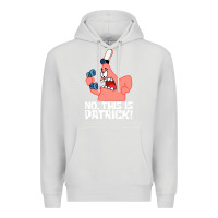 Dove Grey no this is patrick Premium Hoodie - linhVisuals