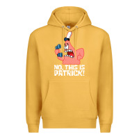 Mustard no this is patrick Premium Hoodie - linhVisuals
