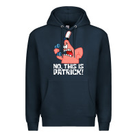 Navy no this is patrick Premium Hoodie - linhVisuals
