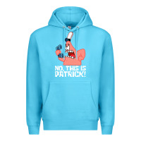 Ocean Blue no this is patrick Premium Hoodie - linhVisuals