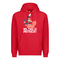 Red no this is patrick Premium Hoodie - linhVisuals