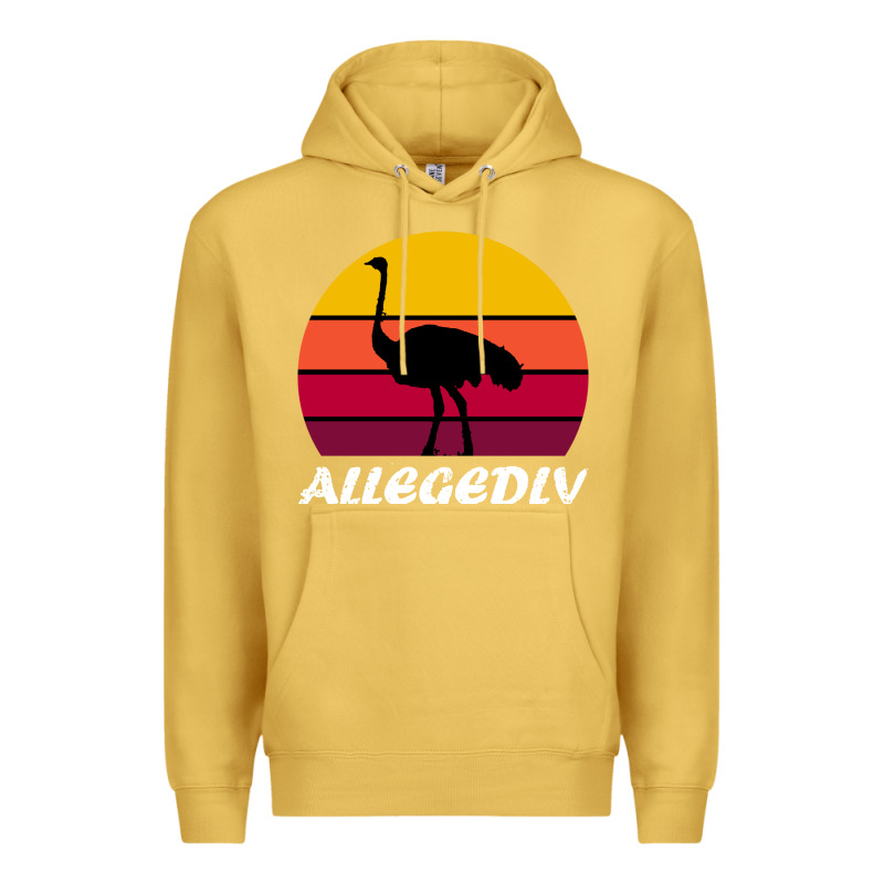 Retro Vintage Allegedly Ostrich Premium Hoodie by linhVisuals | Teevron