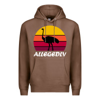 Chestnut retro vintage allegedly ostrich Premium Hoodie - linhVisuals