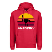Cardinal retro vintage allegedly ostrich Premium Hoodie - linhVisuals