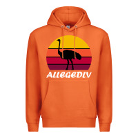Retro Vintage Allegedly Ostrich Premium Hoodie | Teevron