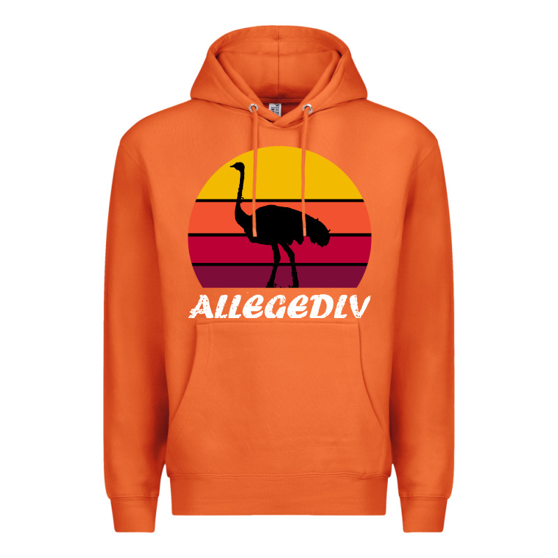 Retro Vintage Allegedly Ostrich Premium Hoodie by linhVisuals | Teevron