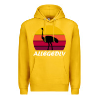 Lemon retro vintage allegedly ostrich Premium Hoodie - linhVisuals