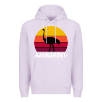 Lilac retro vintage allegedly ostrich Premium Hoodie - linhVisuals