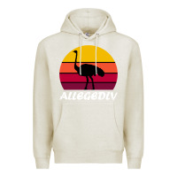 Oatmeal Heather retro vintage allegedly ostrich Premium Hoodie - linhVisuals