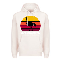 Pale Pink retro vintage allegedly ostrich Premium Hoodie - linhVisuals