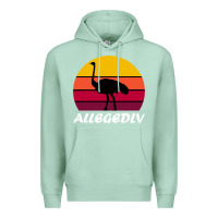 Seafoam retro vintage allegedly ostrich Premium Hoodie - linhVisuals