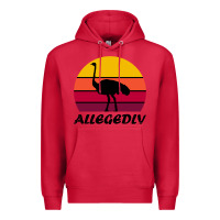 Cardinal retro vintage allegedly ostrich Premium Hoodie - linhVisuals