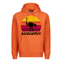 Carrot retro vintage allegedly ostrich Premium Hoodie - linhVisuals