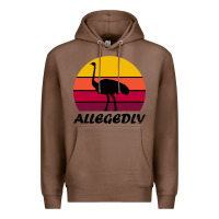 Chestnut retro vintage allegedly ostrich Premium Hoodie - linhVisuals