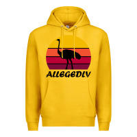Lemon retro vintage allegedly ostrich Premium Hoodie - linhVisuals