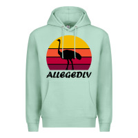 Seafoam retro vintage allegedly ostrich Premium Hoodie - linhVisuals