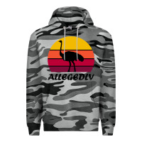 Slate Camo retro vintage allegedly ostrich Premium Hoodie - linhVisuals