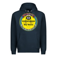 Navy all purpose kikkoman Premium Hoodie - linhVisuals