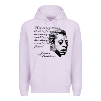 Lilac james baldwin Premium Hoodie - linhVisuals