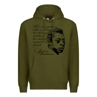 Army Green james baldwin Premium Hoodie - linhVisuals