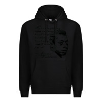 Black james baldwin Premium Hoodie - linhVisuals