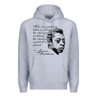 Heather Grey james baldwin Premium Hoodie - linhVisuals