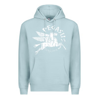 Blue Mist ivory pegasus Premium Hoodie - linhVisuals