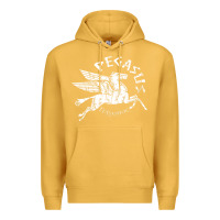 Mustard ivory pegasus Premium Hoodie - linhVisuals