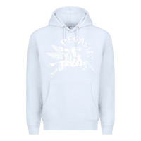 White ivory pegasus Premium Hoodie - linhVisuals