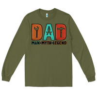 Army Green dad man myth legend Long Sleeve Tee - Artiststas