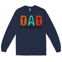 Navy dad man myth legend Long Sleeve Tee - Artiststas