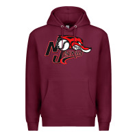 Burgundy jackals Premium Hoodie - linhVisuals