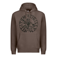Coffee knights templar sigil Premium Hoodie - linhVisuals