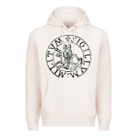 Pale Pink knights templar sigil Premium Hoodie - linhVisuals