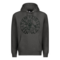 Charcoal Heather knights templar sigil Premium Hoodie - linhVisuals