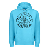 Ocean Blue knights templar sigil Premium Hoodie - linhVisuals