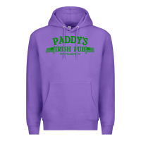 Purple paddy irish pub Premium Hoodie - linhVisuals