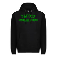 Black paddy irish pub Premium Hoodie - linhVisuals