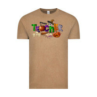 Vintage Coffee halloween teacher Vintage Tee - LillyAllenDesigns