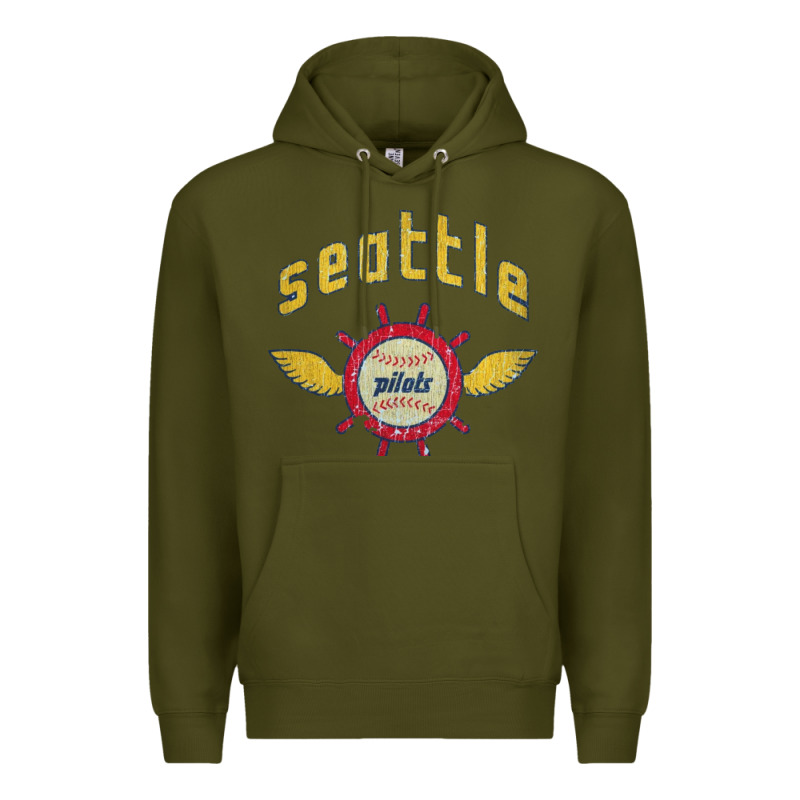 Seattle Pilots Baseball Vintage Premium Hoodie by linhVisuals | Teevron