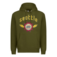 Army Green seattle pilots baseball vintage Premium Hoodie - linhVisuals