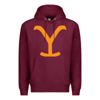 Burgundy dutton ranch Premium Hoodie - linhVisuals