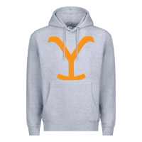 Heather Grey dutton ranch Premium Hoodie - linhVisuals