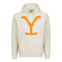Oatmeal Heather dutton ranch Premium Hoodie - linhVisuals
