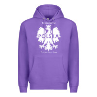 Purple poland rzeczpospolita polska polish eagle symbol Premium Hoodie - linhVisuals