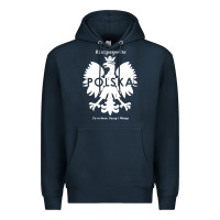 Navy poland rzeczpospolita polska polish eagle symbol Premium Hoodie - linhVisuals