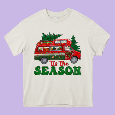 Christmas 'tis The Season Heavy Core Tee Designed By Bundleandbundleshop