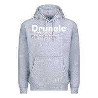 Heather Grey drunkle merch Premium Hoodie - linhVisuals