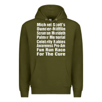 Army Green fun office tv show Premium Hoodie - linhVisuals